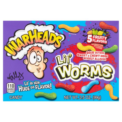 WARHEADS LIL WORMS THEATER BOX 3.5oz