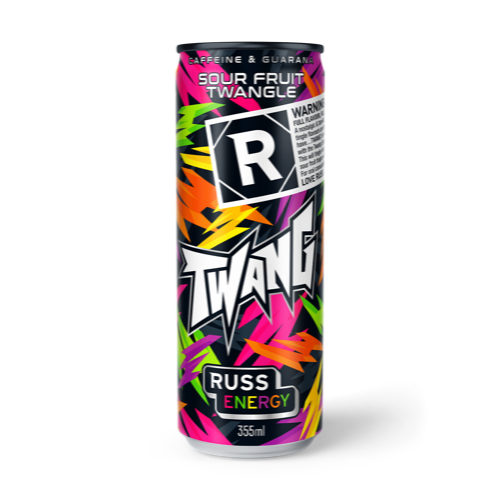 RUSS ENERGY SOUR FRUIT TWANGLE 355ML 1X24