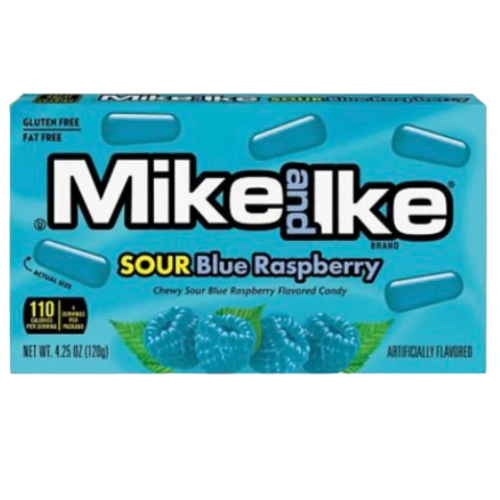 WONKA MIKE & LIKE SOUR BLUE RASPBERRY 120G 1X12