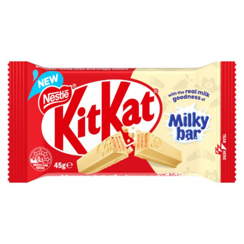 NESTLE MEDIUM BAR KITKAT WHITE MILKYBAR 42G 1X48 (Clearance)