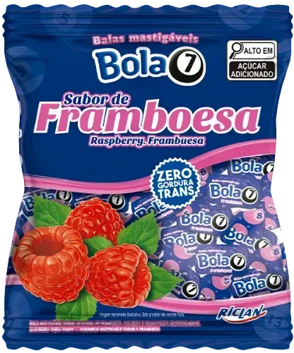 RICLAN CHEWS BOLA7 RASPBERRY 500G