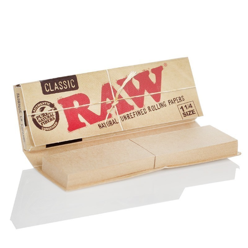 RAW ROLLING FILTER PAPERS 1 1/4 + TIPS 1X24