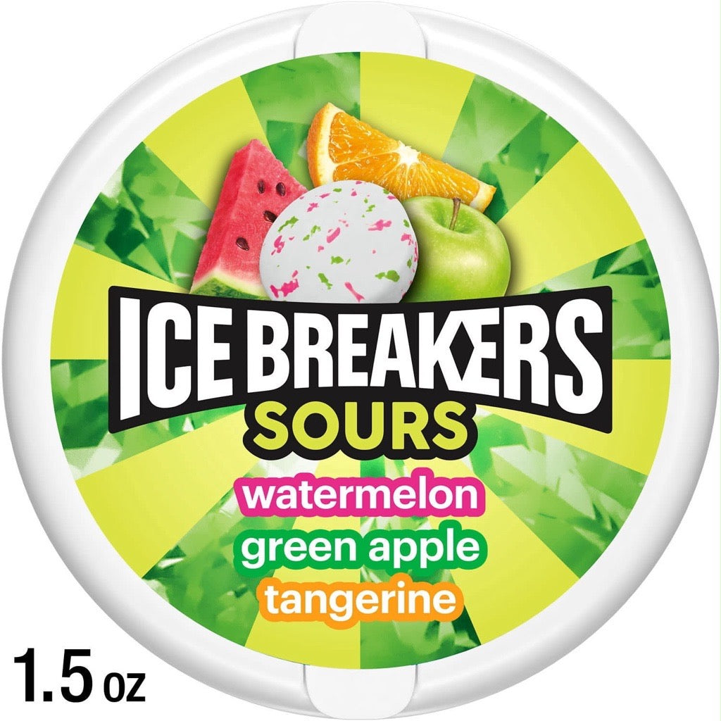 ICE BREAKERS MINT FRUIT SOURS 1.5OZ -42.52G 1X8