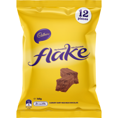 CADBURY SHAREPACK FLAKE 168G