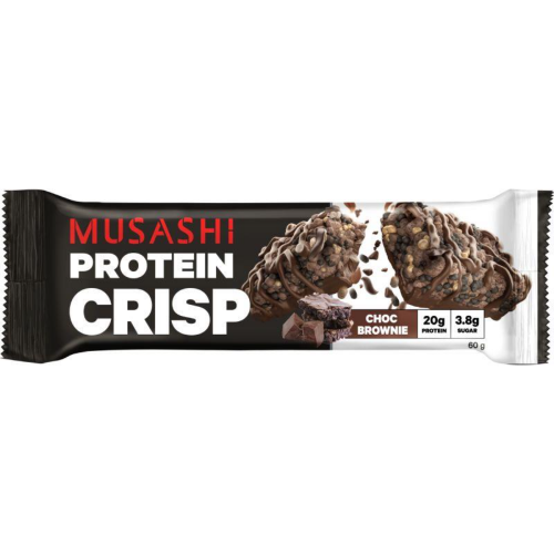 MUSASHI PROTEIN BAR PRO CRISP CHOC BROWNIE 60G 1X12