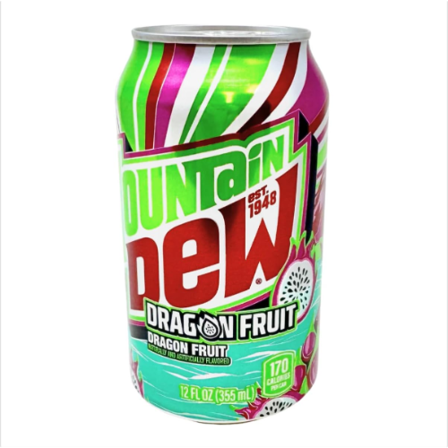 MOUNTAIN DEW DRAGON FRUIT 355 ML 1X24