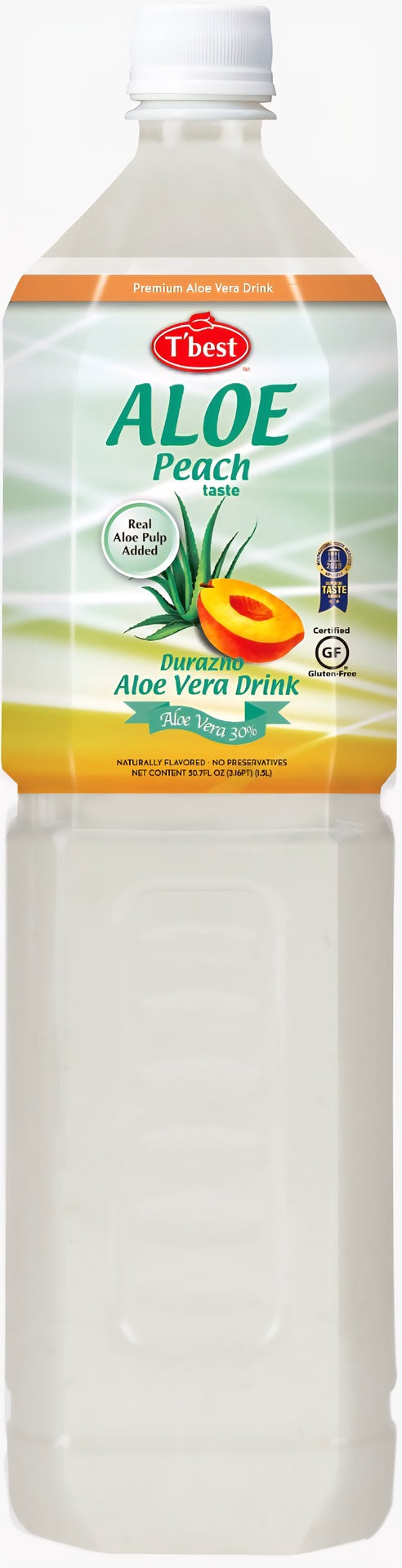 T'BEST ALOE VERA DRINK PEACH1.5L X12