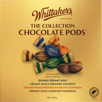 WHITTAKER'S POD POUCH ASSORTED 200G