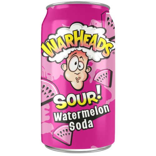 WARHEADS WATERMELON SOUR SODA 355ML 1X12