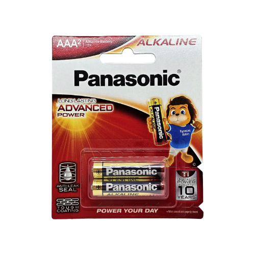 PANASONIC BATTERIES AAA 2 PACK 1X12