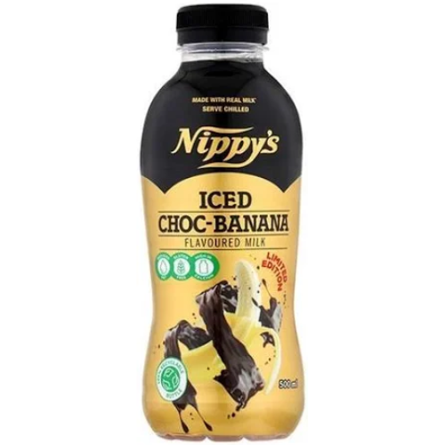 NIPPY'S BOTTLE ICED CHOC BANANA 500 ML 1X12 (Clearance)
