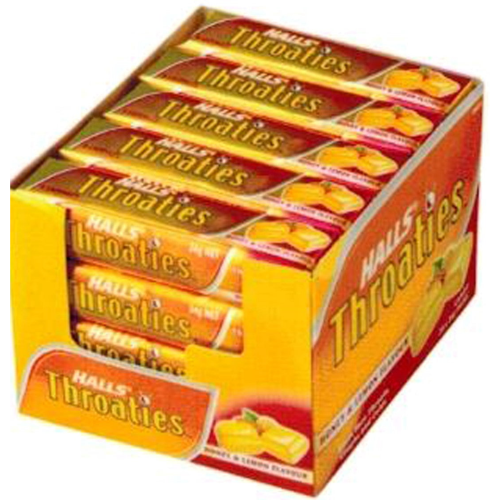 HALLS THROATIES LEMON HONEY 34G 1X20