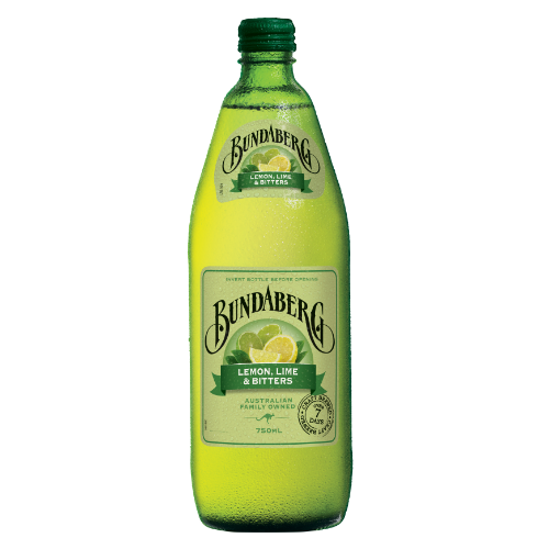 BUNDABERG LEMON LIME & BITTER 750ML 1X12
