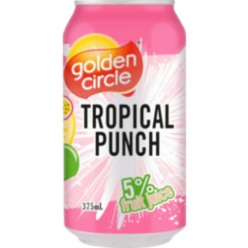 GOLDEN CIRCLE TROPICAL PUNCH CAN 375ML 1X24