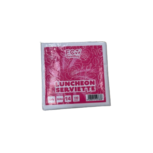 ECO BEST BUY TISSUE LUNCHEON FLOWER 1PLY 100 SHEETS