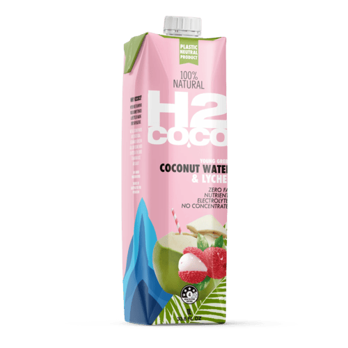 H2 COCO PURE COCONUT WATER & LYCHEE 1L 1X6