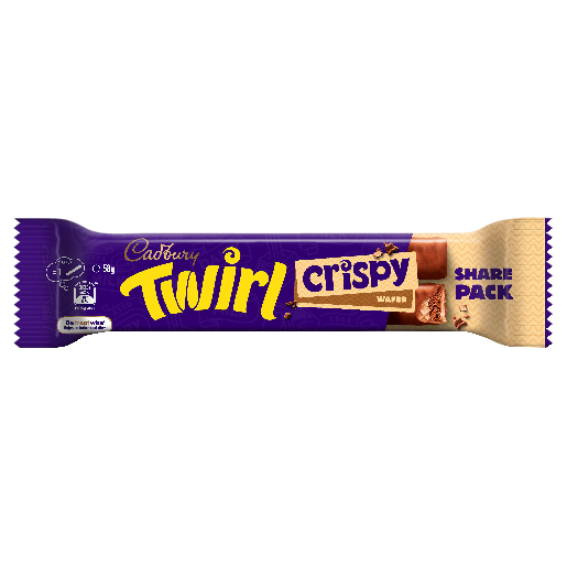 CADBURY TWIN PACK TWIRL CRISPY 58G 1X40 (Clearance)