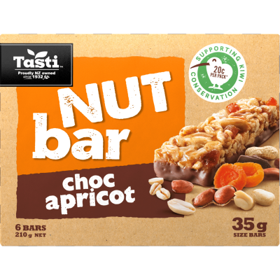 Tasti Nut Bars Choc Apricot 35g 1x6