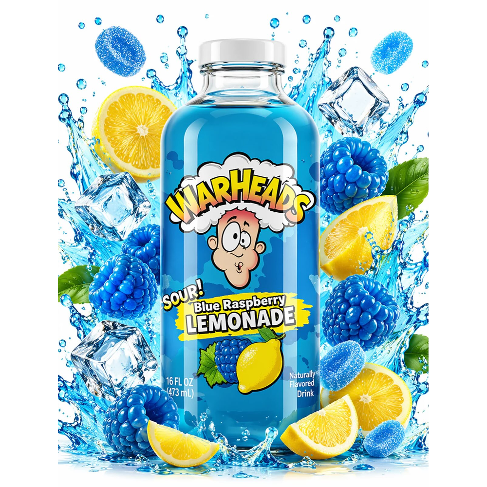 WARHEADS BLUE RASPBERRY LEMONADE 473ML 1X12