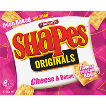 ARNOTT'S SHAPES BOX SHAPES ORIGINAL CHEESE & BACON 180G - 130287
