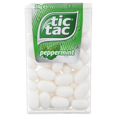 TIC TAC PEPPERMINT MINTS 24G 1X24 (Clearance)
