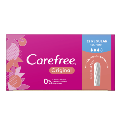 CAREFREE TAMPONS SOFT FOLDS REGULAR PK32 1X6