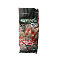 GREEN BRIQUETTE CHARCOAL BAG 4KG