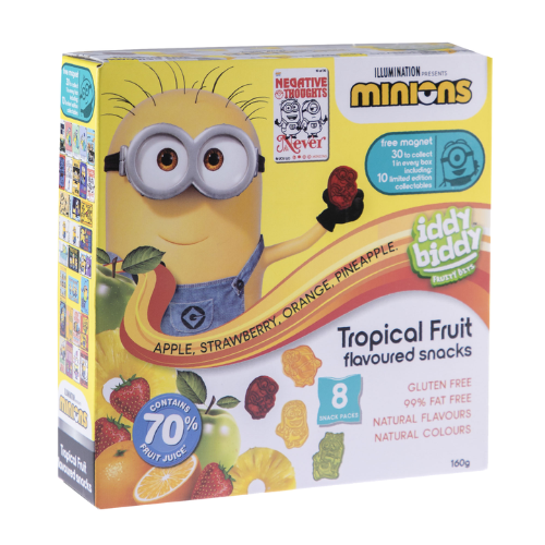 IDDY BIDDY FRUIT SNACK MINIONS 160G