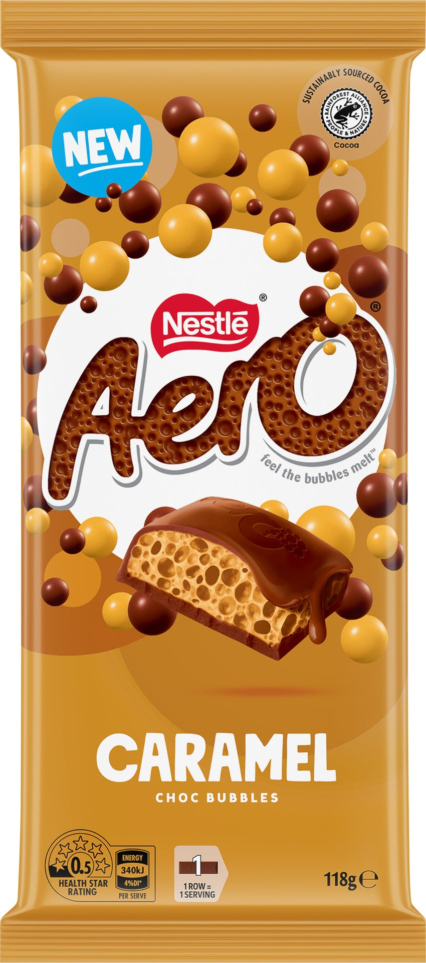 NESTLE BLOCK AERO CARAMEL 118G 1X12