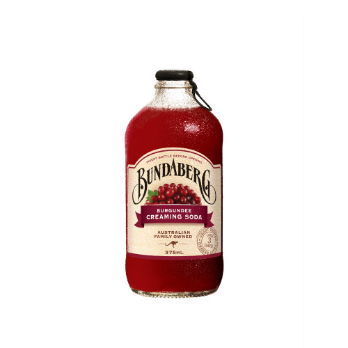 BUNDABERG BURGANDEE CREAMING SODA 375ML 1X12 (Clearance)