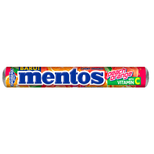 MENTOS LIMITED PEACH ORANGE - EDITION 37G 1X24