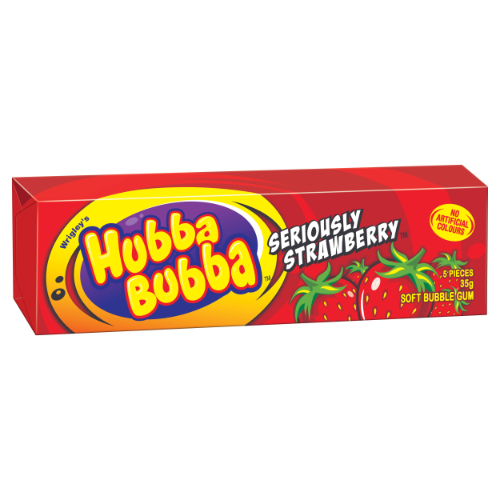 WRIGLEY'S HUBBA BUBBA STRAWBERRRY 35G 1X20