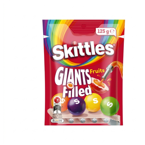 MARS GIANT FILLED BAGS SKITTLES FRUITS 125G