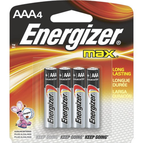 ENERGIZER BATTERIES MAX AAA 4 PACK 1X12 (2035)