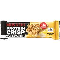 MUSASHI PROTEIN CRISP BAR CREATINE WHITE CHOC LEMON 60G 1X12