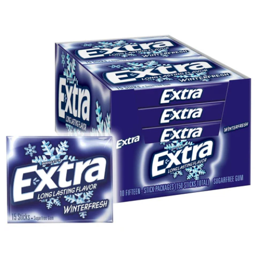 WRIGLEY'S EXTRA WINTERFRESH CHEWING GUM 37G 1X10