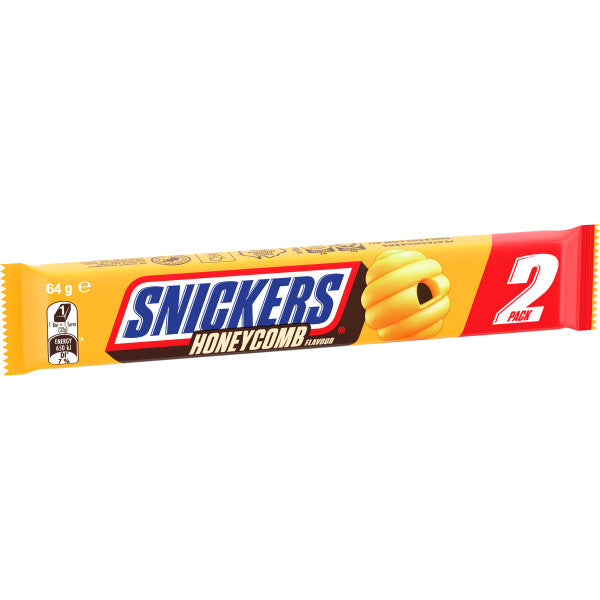 MARS 2 PACK SNICKERS HONEYCOMB 64G 1X25