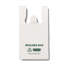 REUSABLE BAG MEDUIM  (WHITE) 140X480MM 500PC