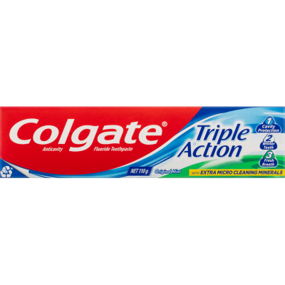COLGATE TOOTHPASTE TRIPLE ACTION 110G 1X12