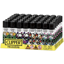 LIGHTER CLIPPER - NATURAL SKULLS 1X48
