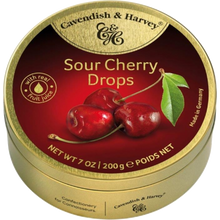 CAVENDISH & HARVEY SOUR CHERRY DROPS 200G 1X10