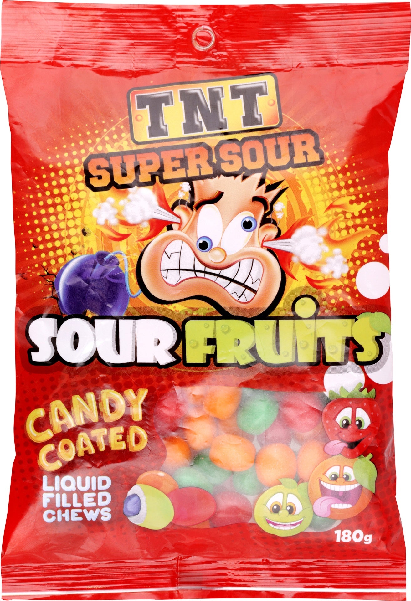 TNT SOUR FRUITS 180G
