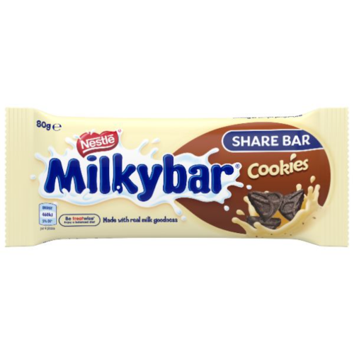 NESTLE SHARE BAR MILKYBAR COOKIES 1X24 80G (Clearance)