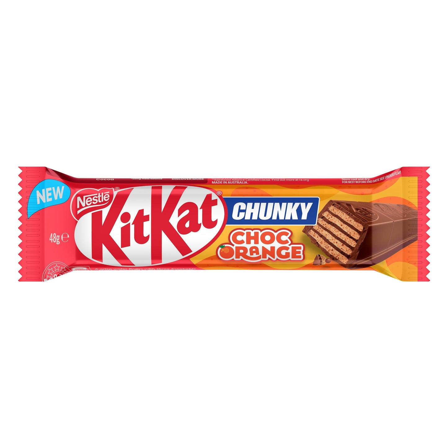 NESTLE MEDIUM BAR KITKAT CHUNKY ORANGE 48G 1X36
