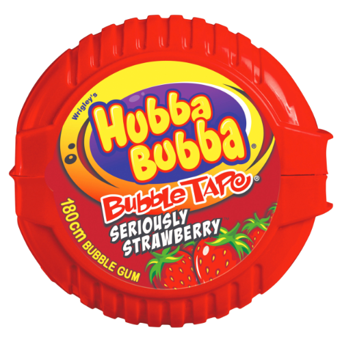 WRIGLEY'S HUBBA BUBBA TAPE STRAWBERRY 56G 1X12