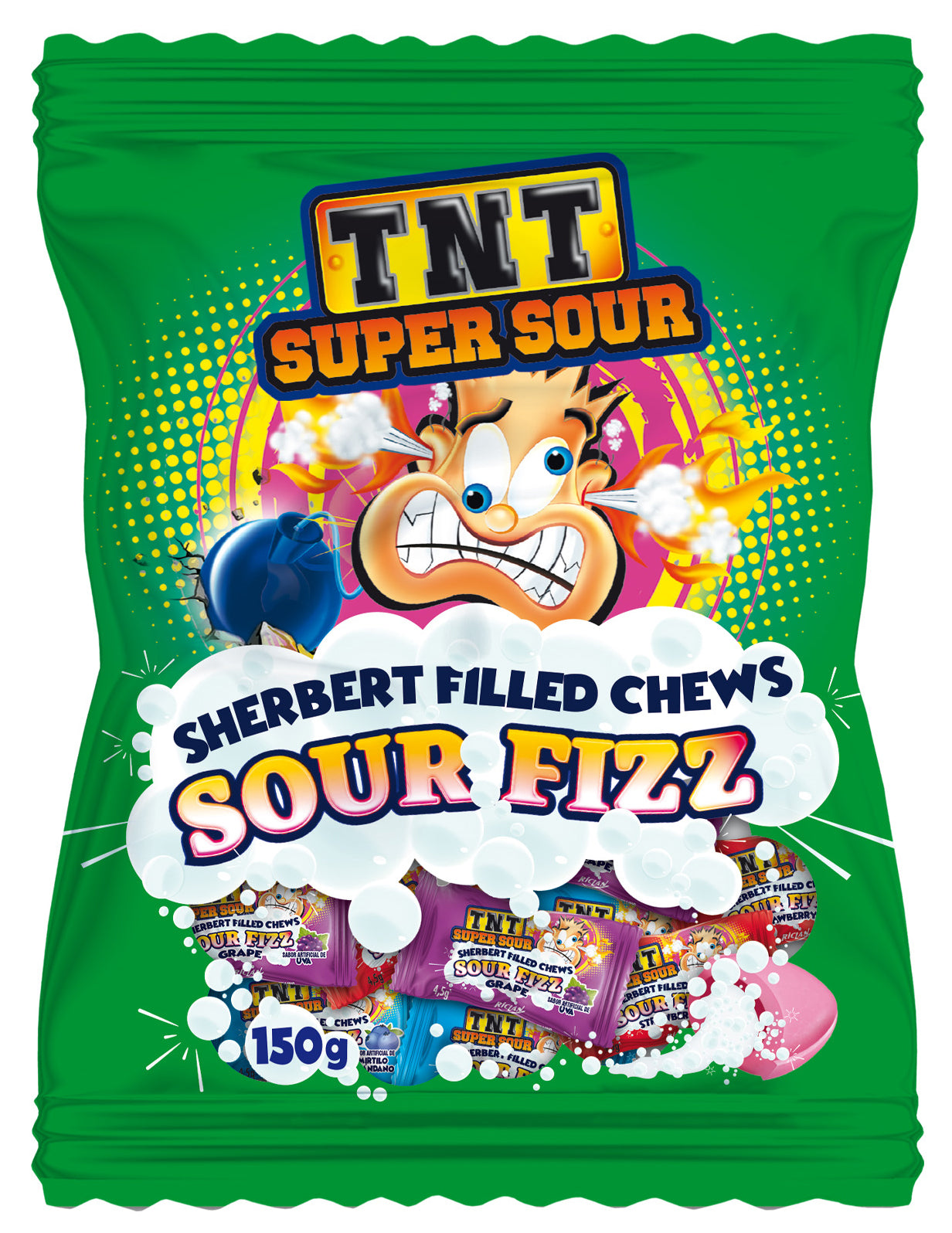 TNT SOUR FIZZY 150G