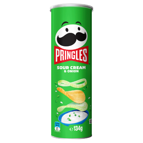 PRINGLES SOUR CREAM & ONION 134G 1X12