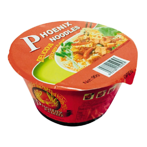 PHOENIX BEEF BOWL NOODLES 90G 1X24