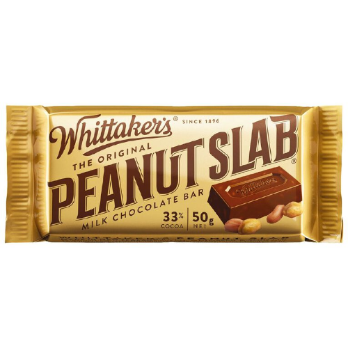 WHITTAKER'S SINGLE SLAB PEANUT 50G 1X50