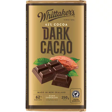 WHITTAKER'S BLOCK 62% CACAO 250G 1X12